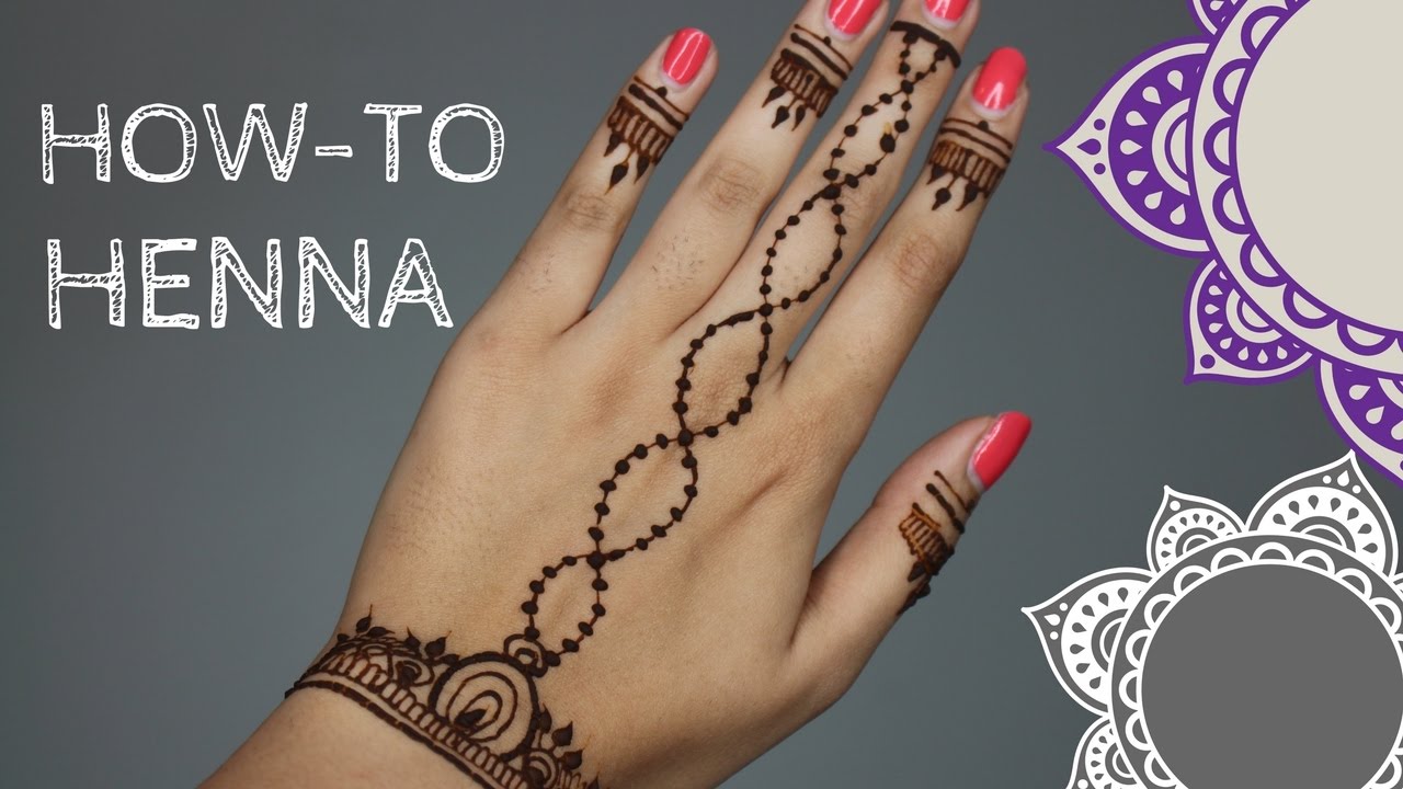 How To Do Henna Tutorial - YouTube