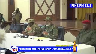 .LIVE-IKIGANIRO M23 IRI KUGIRANA N’ITANGAZAMAKURU I GOMA -DRC