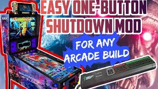 ONE Button Shutdown/Power On Mod For ANY PC Arcade Machine 🔥 EASY DIY