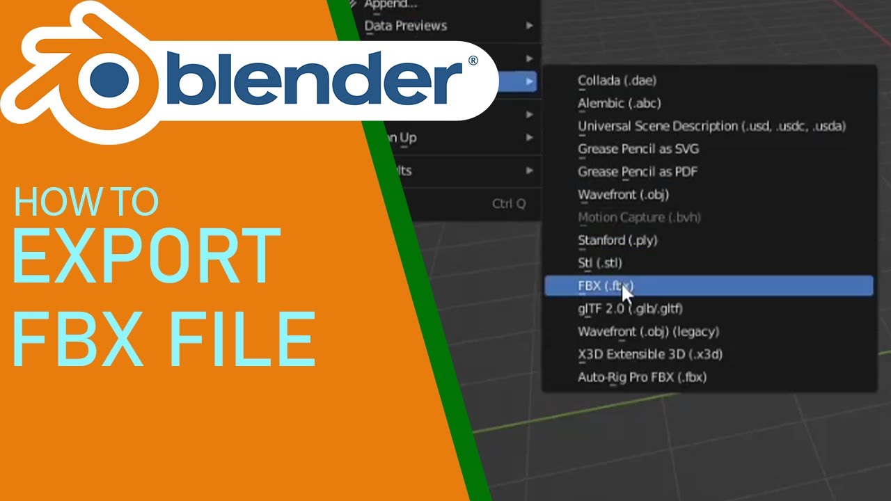 Blender How To Export Fbx File - YouTube