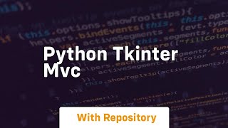 python tkinter mvc