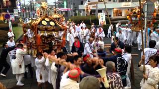 2015年鴨宮三社例大祭駅前神輿渡御 浅間神社駅練りこみ