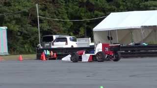 34全日本学生フォーミュラ2013年9月エコパ大会オートクロス150点/675点-ジムカーナautocross gymkhana