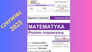 🦉🦉 Matura rozszerzona z  matematyki - 2023 czerwiec -  Zadanie 10. Równanie kwadratowe👍