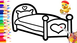 How to Draw a Bed For Children?
