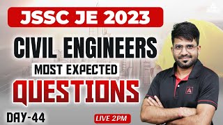 JSSC JE | JSSC JE Civil Classes | Most Expected Questions for JSSC JE 2023 | Part-44 By Pramod Sir