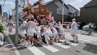 ‎【HD高画質】令和4年 野堂北組 だんじり 3 平野郷 夏祭り 杭全神社 2022年‎7月‎13日