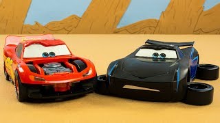 Building Lightning McQueen and Jackson Storm Cars 3 Kids Fun