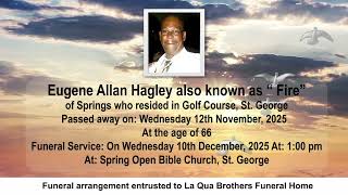 MTV OBITUARIES FOR MONDAY 8TH DECEMBER 2025