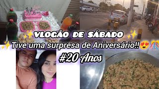 ❤️VLOGÃO: ✨FUI SURPREENDIDA PELA A MINHA FAMÍLIA!✨| 🎊ANIVERSÁRIO DE 20ANOS!!🥳🎊❤️