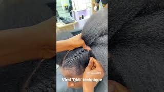 Viral ‘Didi’ technique. Inward braiding from the front is known as Adimole in Yoruba culture