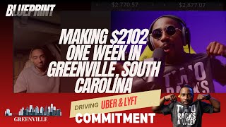 He Just Made $2102 Driving Uber and Lyft in Greenville, South Carolina