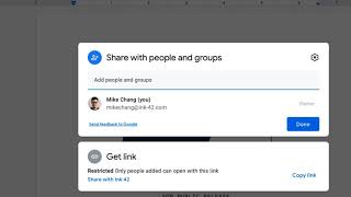 How to: Change file permissions in Google Docs
