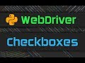 Advanced Webdriver - Checkboxes