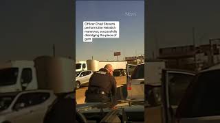 Officer saves driver choking on gum