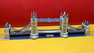 DIY Craft Instruction 3D Puzzle Cubicfun TOWER BRIDGE