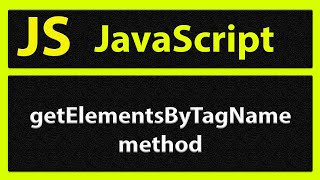 #JavaScriptTutorials | #getElementsByTagName method