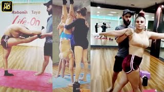 Rakhi Sawant shows off her flexible body, does Yoga with a twist | Watch Video