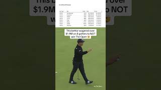 Xander Schauffele wins The Open and this bettor wins ~$35K 😅 #pgatour #theopen #golf