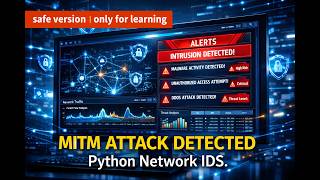 Python Network IDS | Detecting MITM & ARP Spoof Attacks (Scapy + GUI Demo)