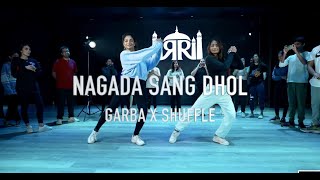 Nagada Sang Dhol I Garba x Shuffle Dance I Shivani and Eshani Choreo| Tutorial on desifuze.com