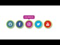 Social Media Buttons with Tooltip on Hover using only HTML & CSS