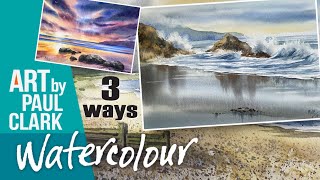 On the Beach! - 3 ways to Paint a Beach in Watercolour