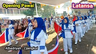 Opening Pawai Drumband Latansa Di Cijengkol Albadriyah || Muskurane Versi Drumband Latansa