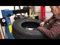 mom replaces her truck tires