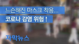 [자막뉴스] 느슨해진 마스크 착용…코로나 감염 위험 / KBS뉴스(News)