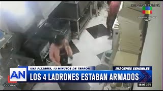 🍕 Una pizzería, 13 minutos de terror: violento robo en González Catán
