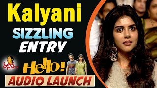 Kalyani Priyadarshan Sizzling Entry @ HELLO! Audio Launch || Akhil Akkineni, Nagarjuna
