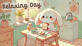 Coffee Time Lofi 🌟 1 Hour Cafe Song ☕ Relaxing Day 🍯 cute & relaxing music 🍩 Make Your Day Better