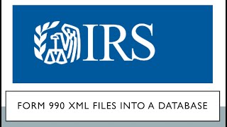 Inserting Form 990 XML Data into a SQL Server XML Native Data Type