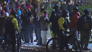 More than 100 people protest outside Portland ICE facility, several arrests made