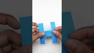 Easy Paper Letter Cutting "H" Without Template #Shorts