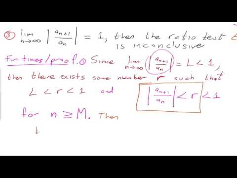 Series - Ratio Test Series - Ratio Test