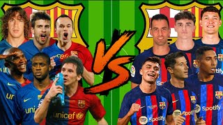 2009 FCB 🆚 2022 FCB 🔥😱 (Messi - Henry - Lewandowski - Pique - Puyol - Dani Alves )