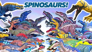 SPINOSAURS ASSEMBLE! Jurassic World Spinosaurs Toys Collection! Spinosaurus, Suchomimus, Irritator