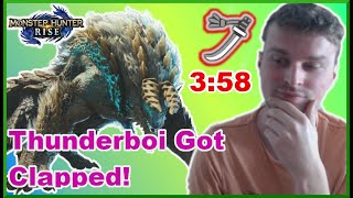 Zinogre Speedrun With Commentary (Long Sword) Monster Hunter Rise Longsword Gameplay