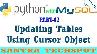 #67 | Update MySQL table Using Cursor Object in Python in Tamil