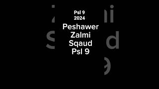 Peshawar Zalmi squad psl9 2024
