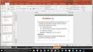 Flowcharts Simple input, processing, output example
