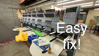 How to fix error E - 050 / 051 / 052 C Sensor on Happy Embroidery Machine - EASY