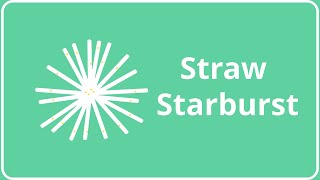 DIY Straw Starbursts: Transforming Straws into Dazzling Decor!