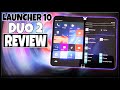 MICROSOFT SURFACE DUO 2 LAUNCHER 10 REVIEW! | THIS LOOKS AMAZING ON THE DUO 2!