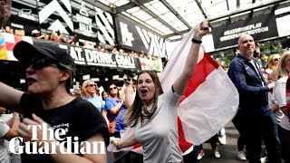 England fans erupt in London after first goal in World Cup win over Australia
