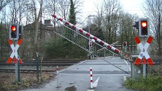 Spoorwegovergang Münster (D) // Railroad crossing // Bahnübergang