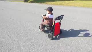 Riding his smarTrike