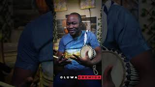 Play my name on d TalkingDrum| #Oluwagbemiga | Say ur name #africandrums #talkingdrum #percussion